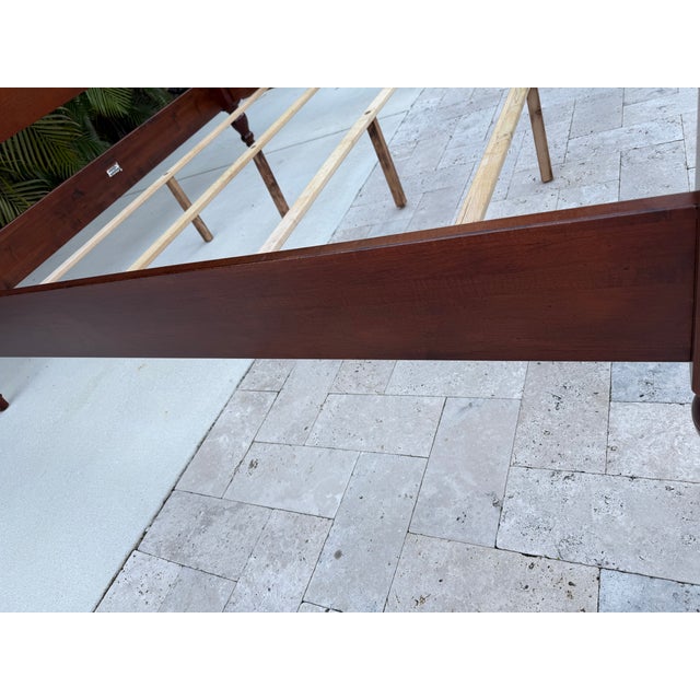 Ethan Allen British Classic Collection King Size Poster Bed.High Quality American Made King Size Bed with Spiral Carved...