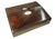 Blue 19th Century Rosewood Writing Slope with Inlay, Set of 5 For Sale - Image 8 of 13