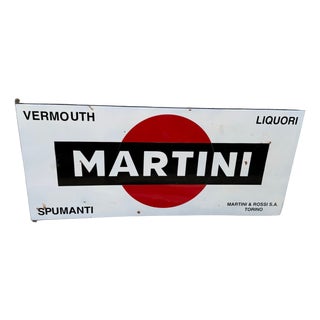 Vintage Martini Sign in Iron, 1960s For Sale