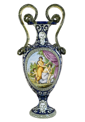 Renaissance Style Earthenware Vase, 19th Century