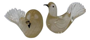 San Marco Bird Sculpture by Fornace Mian, Set of 2