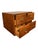 An incredibly rare vintage solid wood desktop library cabinet with four drawers, including all of the original brass...