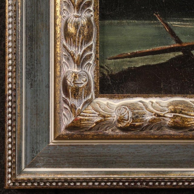 Italian Artist, Landscape with Characters, 1750, Oil Painting on Canvas, Framed For Sale - Image 13 of 14