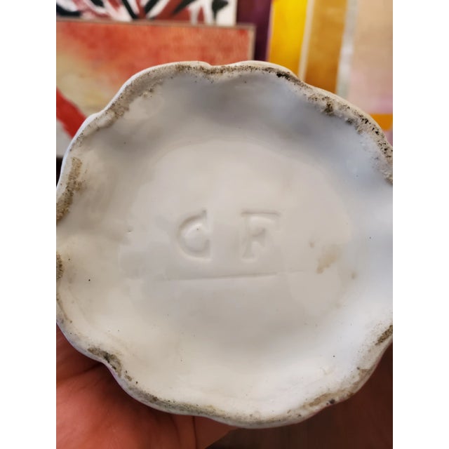 Ceramic Mid 19th Century Antique Meissen Porcelain Style Chinoiserie Sculpture Box For Sale - Image 7 of 8