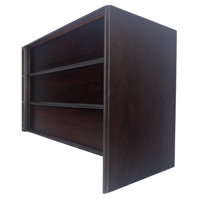 Gibbings for Widdicomb Ebonised Walnut Long 6 Oak Drawers Dresser Credenza MINT For Sale - Image 12 of 16