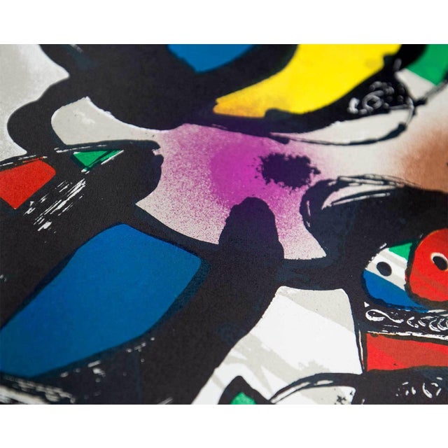 Joan Miro (1893-1983) Original Color Lithograph 1981 in Custom Frame W/Cat. Ref. Auth. (M1260) For Sale - Image 4 of 4