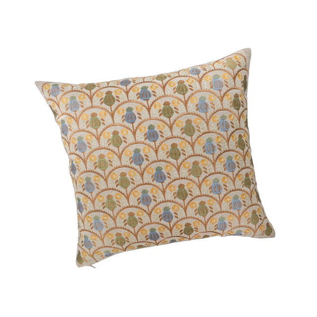 Delicate and refined, the Jardin Embroidered Throw Pillow Cover is a tapestry of floral artistry. With its rhythmic...