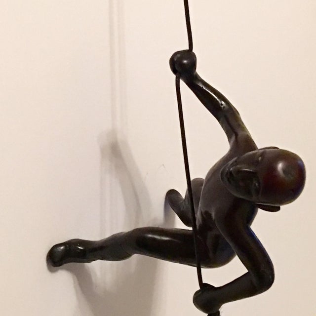 Hanging Black Climbing Man For Sale - Image 4 of 5
