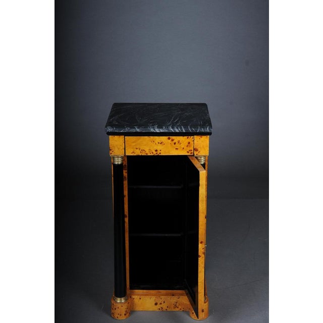 Classic Maple Root Bedside Table in Biedermeier Style For Sale - Image 6 of 16