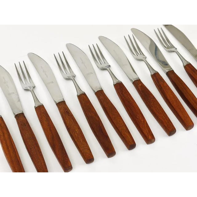Mid-Century Austrian Boxed Cutlery from Amboss, 1950s, Set of 12 For Sale - Image 6 of 12