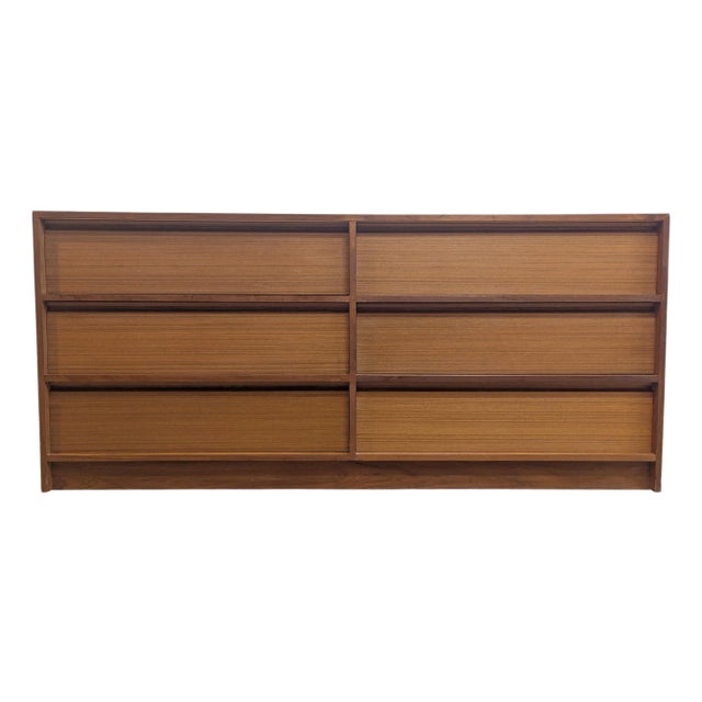 Danish Modern Mid Century Teak Dresser Dyrlund For Sale