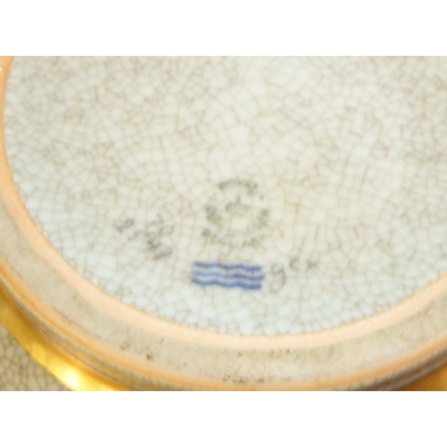 Ceramic Vintage Royal Copenhagen Crackle Glaze Porcelain Lamp For Sale - Image 7 of 7