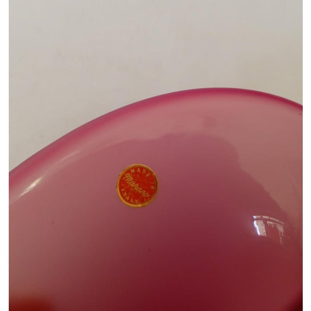 Shell-Shaped Vase in Pink Murano Glass Designed by Archimede Seguso for Seguso Vetri Darte, 1970s For Sale - Image 6 of 11