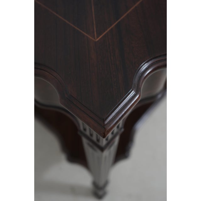Theodore Alexander 5006-025 Walnut Lamp Table For Sale - Image 11 of 18