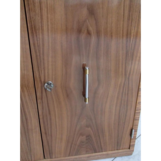 Art Deco Bar Cart with Chrome Handle For Sale - Image 11 of 14