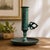 Vintage oxidized brass candlestick, featuring a candle push handle that allows you to raise the candle as it burns down —...