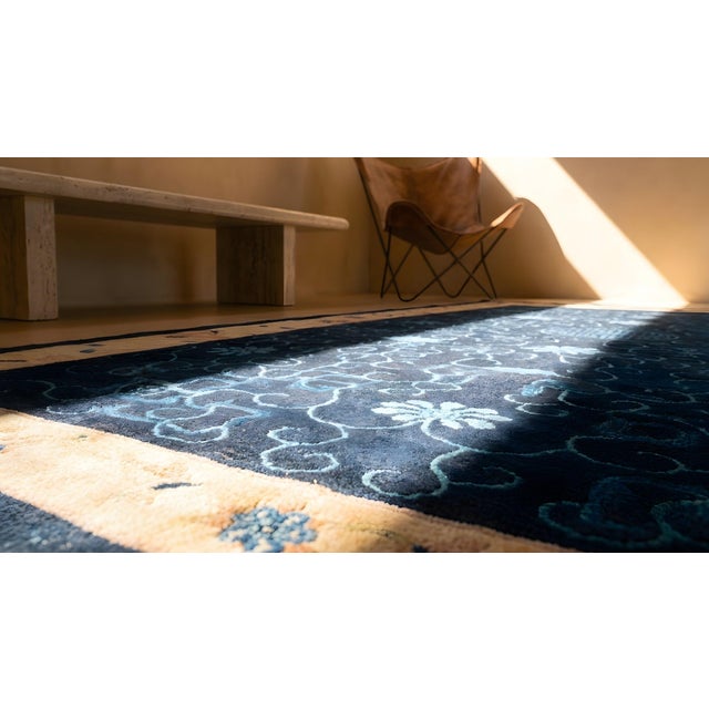 Antique Chinese Peking Rug 5'2"x 8'8" For Sale In New York - Image 6 of 7