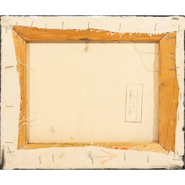 Late 20th Century Andy Miller Abstract Composition Oil on Canvas For Sale - Image 5 of 6