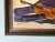 Brown 1960's Betty Pletzner Violin Music Instrument Impressionist Oil Painting, Framed For Sale - Image 8 of 13