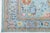 Sky Blue 10x14 Modern Oushak Style Hand-Knotted Wool Area Rug in Sky Blue With Terracotta For Sale - Image 8 of 12
