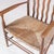 Brown Small Arts & Crafts Spindlers Back Hearth Chair with Wicker Seat, 1930s For Sale - Image 8 of 12