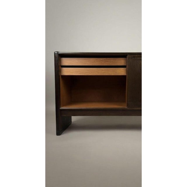 Contemporary Danish Dark Oak Low Sideboard from Skovby, 1960s For Sale - Image 3 of 8