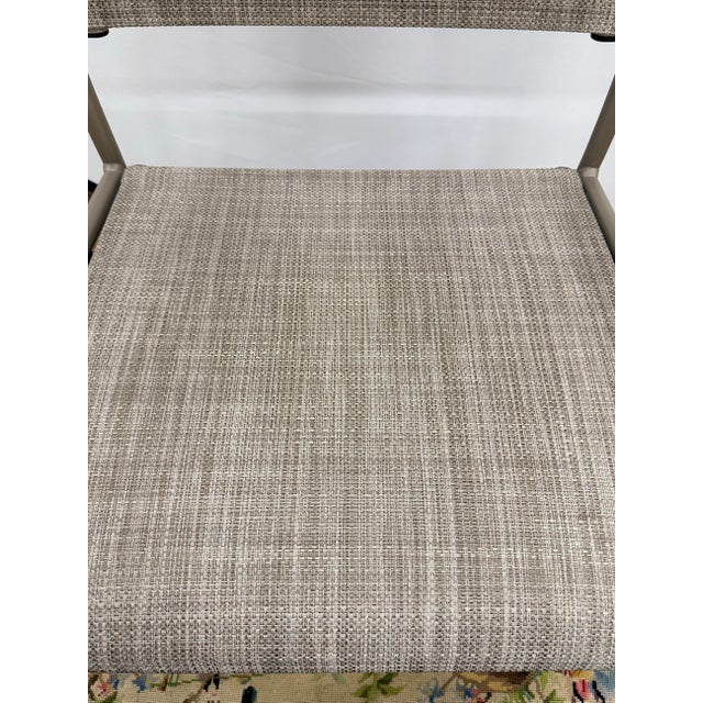 Gray Brown Jordan 5 Pc Outdoor Dining Set Table, 4 Chairs With Umbrella and Stand For Sale - Image 8 of 9