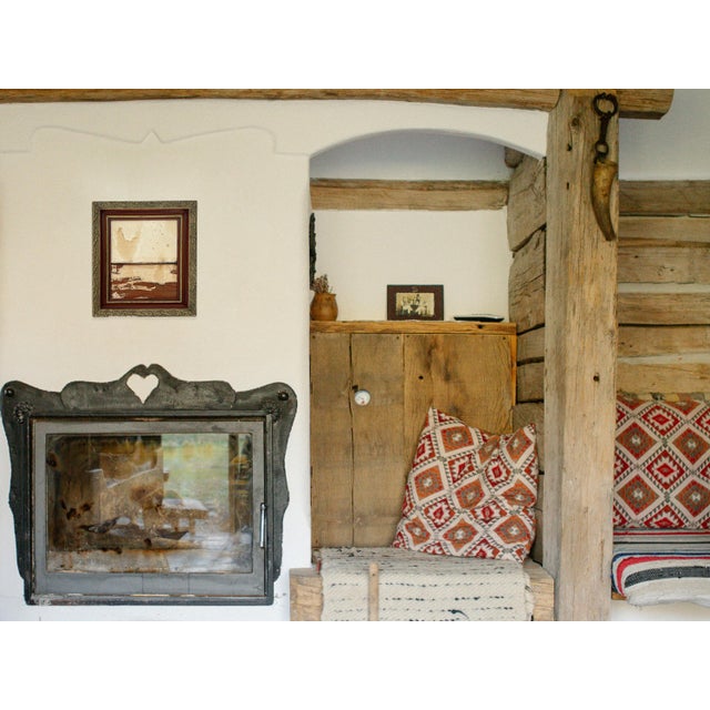 “Phoenix” Brown Abstract Art in Antique Frame, Southwest Wall Art by JTS For Sale - Image 4 of 10