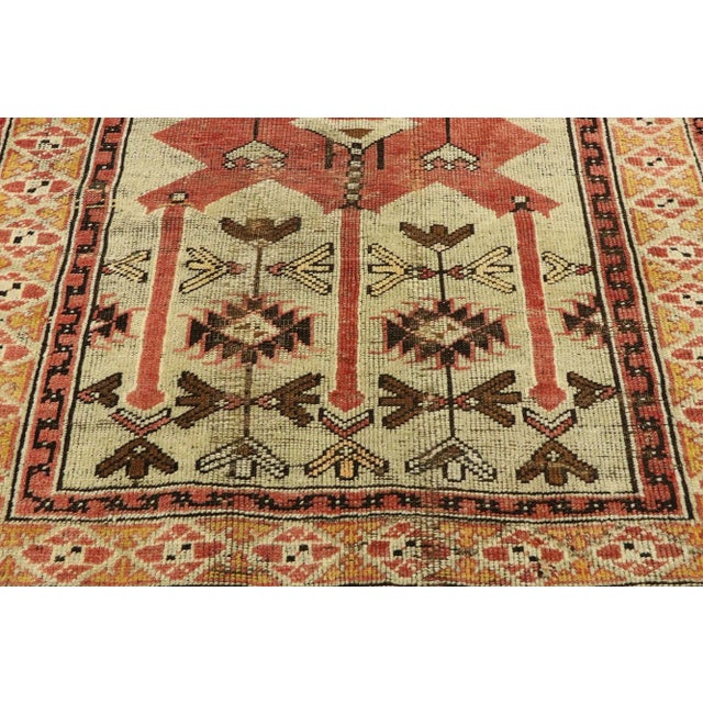 Vintage Turkish Oushak Rug, 03'08 X 06'00 For Sale - Image 4 of 10