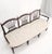 Antique Tripple Rush Seat Solid Linen Upholstery Cushion Bench Sattee Sofa For Sale - Image 9 of 13