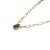 2.25ct Emerald Diamond Halo Teardrop Paperclip Chain Necklace in 14k Solid Gold For Sale - Image 4 of 14