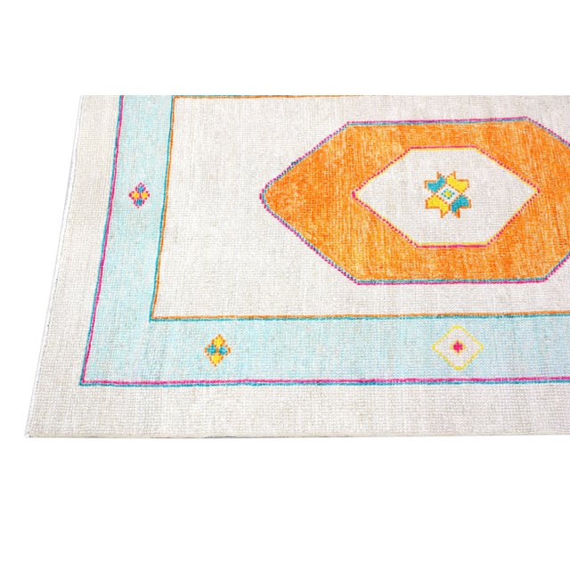 Early 21st Century Modern Turkish Oushak Rug 3' x 16'11" For Sale - Image 5 of 9