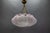 Art Deco White and Pink Marbled Glass and Brass Pendant Light, 1930s For Sale - Image 14 of 18