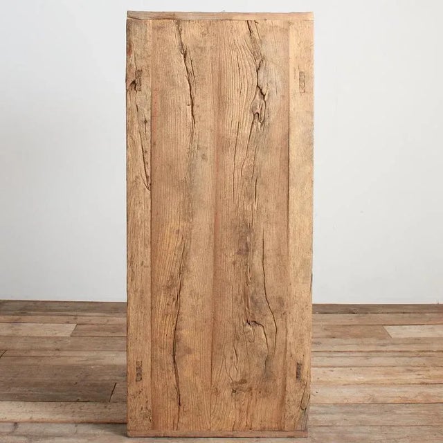 Antique Rustic Elm Coffee Table Ax, 1920s For Sale - Image 6 of 9