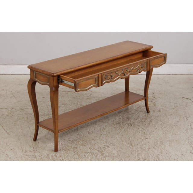 1980s Pair Auffray & Co French Console Sofa Tables For Sale - Image 5 of 18