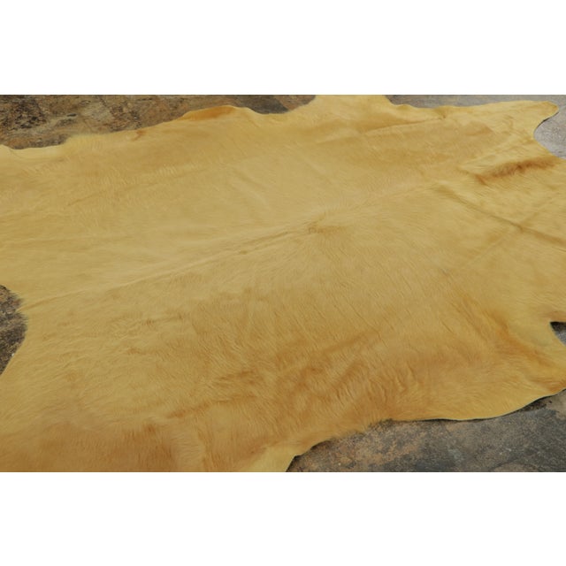 2020s Rug & Kilim’s Contemporary Cowhide Solid Rug in Warm Camel Hues For Sale - Image 5 of 9