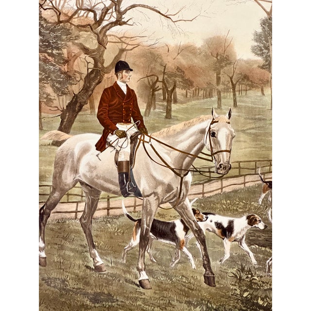 English Going to the Meet by Wallace Hester, 1893 (Unframed) For Sale - Image 3 of 6