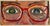 Red "The Red Glasses", Original, One-of-a-Kind, Oil Painting, Woman Art For Sale - Image 8 of 12