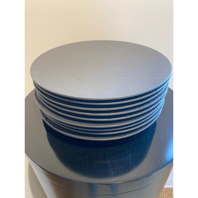 Black Villeroy & Boch Porcelain Rock Pasta Bows and Plate - Set of 20 For Sale - Image 8 of 11