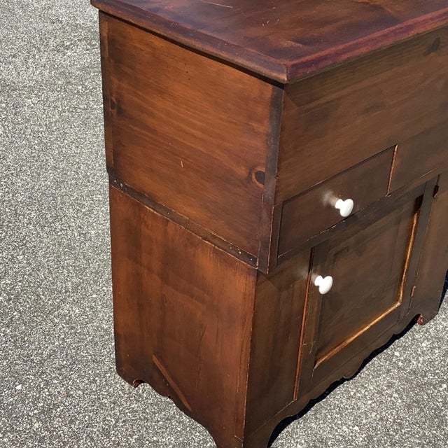 Brown Antique 19th Century Pine Dry Sink For Sale - Image 8 of 10