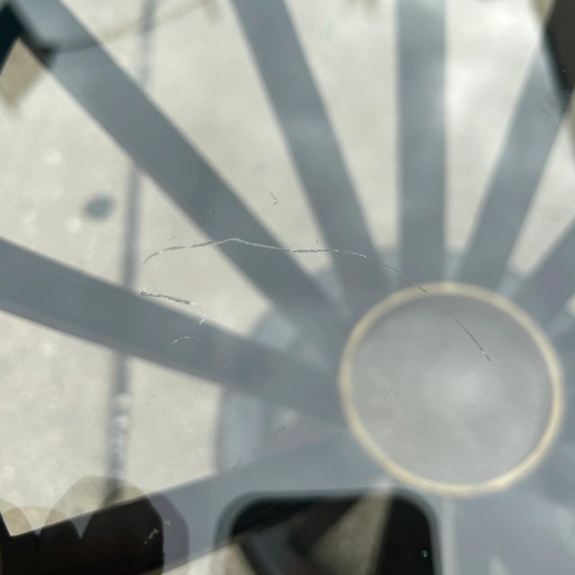 Edward Wormley for Dunbar "Sheaf of Wheat" Side Table With Glass Top 1960s For Sale - Image 9 of 10