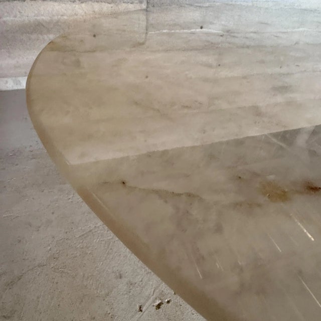 Mid-Century Modern Eero SaarinenKnoll Oval Tulip Pedestal Table Cristallo Quartz For Sale - Image 10 of 11