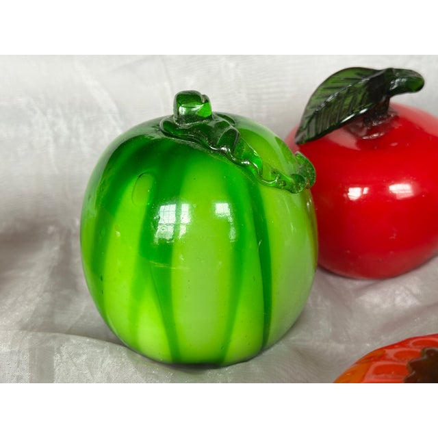 Murano Style Hand Blown Glass Fruit For Sale - Image 11 of 15