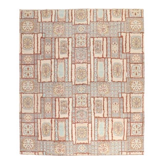 Zabihi Collection African European Influenced Deco Carpet - 8'1" x 9'10" For Sale