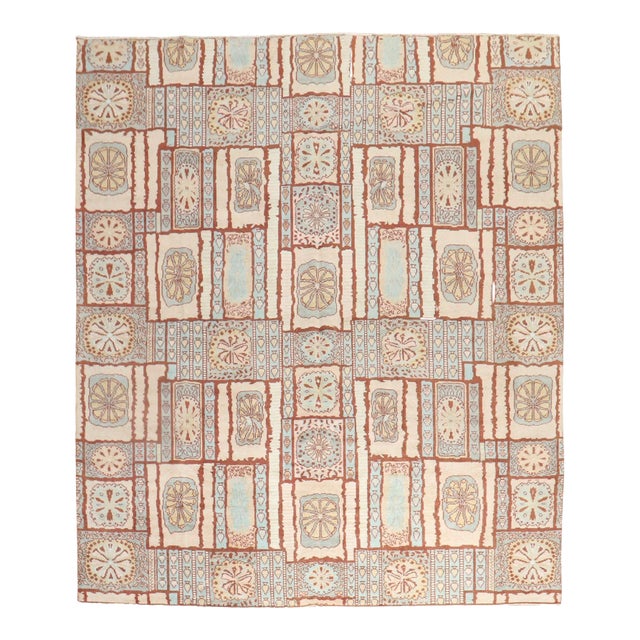 Zabihi Collection African European Influenced Deco Carpet - 8'1" x 9'10" For Sale