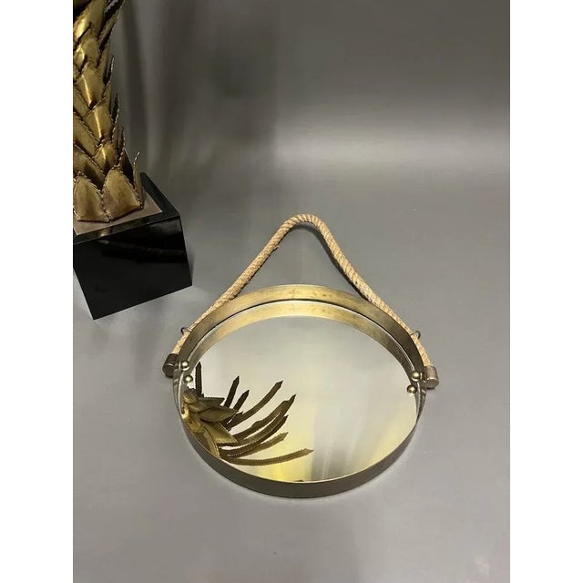Rope Mirror attributed to Adrien Audoux & Frida Minet, 1960s, in Very Good conditions. Designed 1960 to 1969 This piece is...