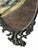 Vintage Mid-Century Abstract Gold & Black Impasto on Wood in Ornate Gilt Tall Oval Frame For Sale - Image 4 of 6