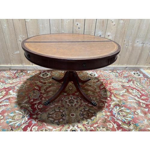 English-Style Drum Dining Table For Sale - Image 12 of 12