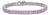 Baguette Cut 10.47 Ct Pink Sapphire Linear Tennis Bracelet for Valentine in Silver, 7 Inch For Sale