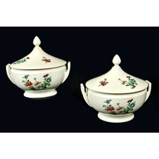 Mid-Century Italian Porcelain Soup Tureens from Richard Ginori, 1940s, Set of 2 For Sale - Image 13 of 13